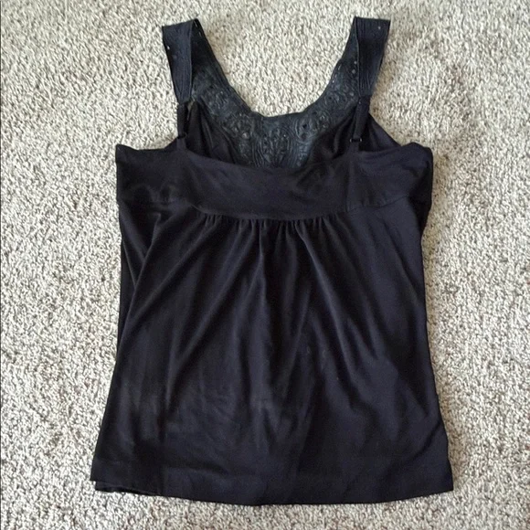 BCBGMaxAzria Black Lace Accent Tank Top - Picture 5 of 9